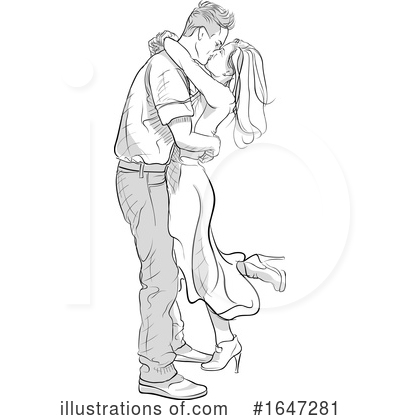Royalty-Free (RF) Couple Clipart Illustration by dero - Stock Sample #1647281