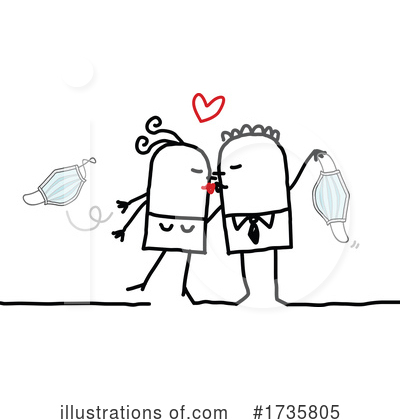 Royalty-Free (RF) Couple Clipart Illustration by NL shop - Stock Sample #1735805
