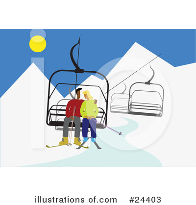 Skiing Clipart #24403 by Eugene