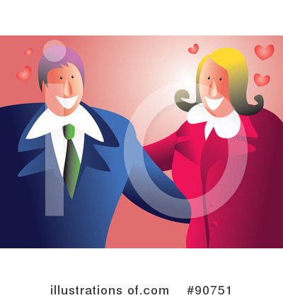 Royalty-Free (RF) Couple Clipart Illustration by Prawny - Stock Sample #90751