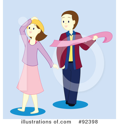 Royalty-Free (RF) Couple Clipart Illustration by Cherie Reve - Stock Sample #92398