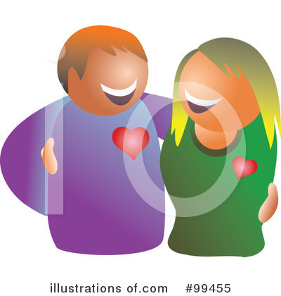 Royalty-Free (RF) Couple Clipart Illustration by Prawny - Stock Sample #99455