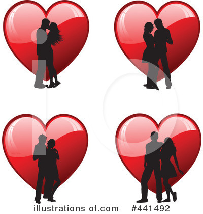 Royalty-Free (RF) Couples Clipart Illustration by KJ Pargeter - Stock Sample #441492
