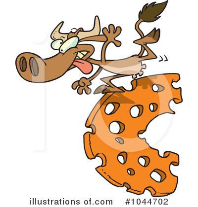 Royalty-Free (RF) Cow Clipart Illustration by toonaday - Stock Sample #1044702
