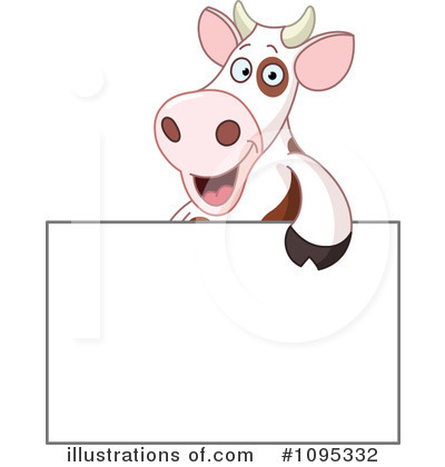 Royalty-Free (RF) Cow Clipart Illustration by yayayoyo - Stock Sample #1095332