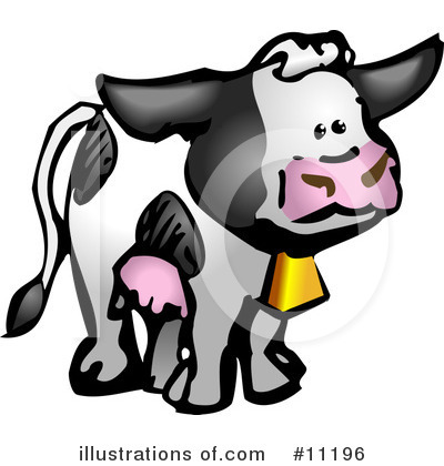 Royalty-Free (RF) Cow Clipart Illustration by AtStockIllustration - Stock Sample #11196