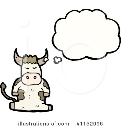 Royalty-Free (RF) Cow Clipart Illustration by lineartestpilot - Stock Sample #1152096
