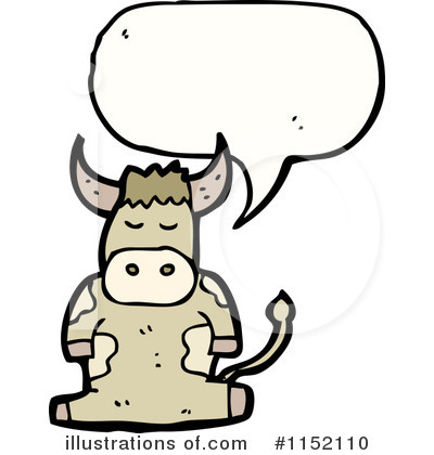 Royalty-Free (RF) Cow Clipart Illustration by lineartestpilot - Stock Sample #1152110