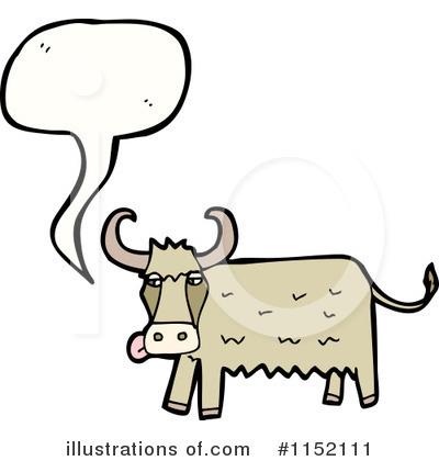 Royalty-Free (RF) Cow Clipart Illustration by lineartestpilot - Stock Sample #1152111
