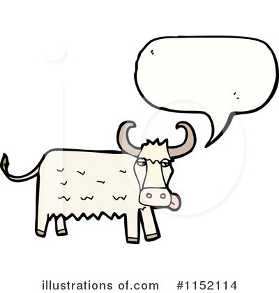 Royalty-Free (RF) Cow Clipart Illustration by lineartestpilot - Stock Sample #1152114