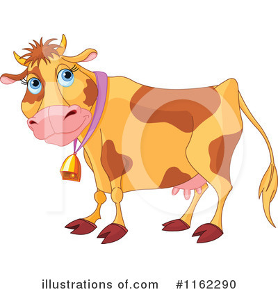 Royalty-Free (RF) Cow Clipart Illustration by Pushkin - Stock Sample #1162290