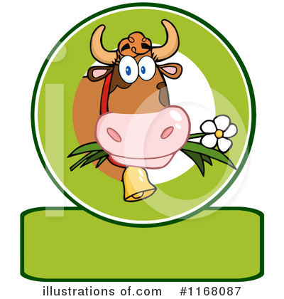 Royalty-Free (RF) Cow Clipart Illustration by Hit Toon - Stock Sample #1168087