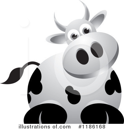 Royalty-Free (RF) Cow Clipart Illustration by Lal Perera - Stock Sample #1186168