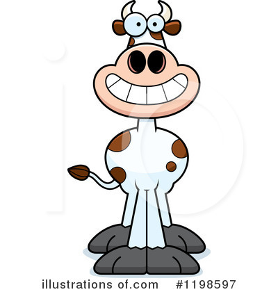 Royalty-Free (RF) Cow Clipart Illustration by Cory Thoman - Stock Sample #1198597
