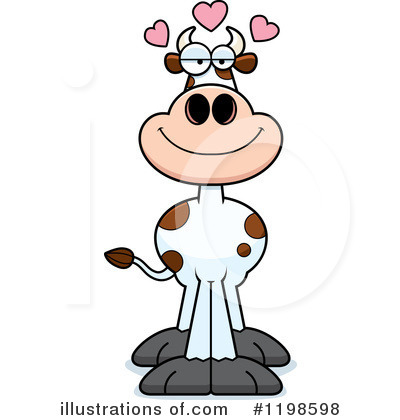 Royalty-Free (RF) Cow Clipart Illustration by Cory Thoman - Stock Sample #1198598