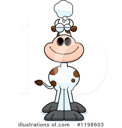Royalty-Free (RF) Cow Clipart Illustration by Cory Thoman - Stock Sample #1198603