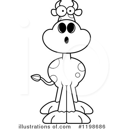 Royalty-Free (RF) Cow Clipart Illustration by Cory Thoman - Stock Sample #1198686
