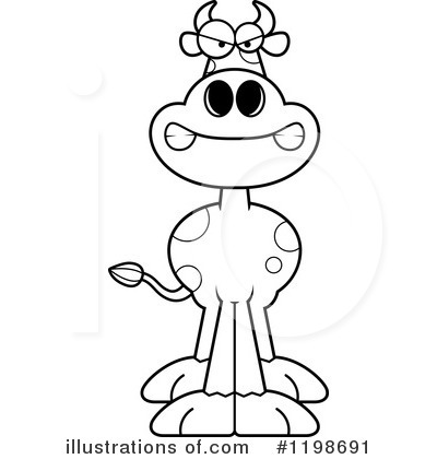 Royalty-Free (RF) Cow Clipart Illustration by Cory Thoman - Stock Sample #1198691