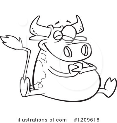 Cow Clipart #1209618 by toonaday