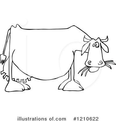 Royalty-Free (RF) Cow Clipart Illustration by djart - Stock Sample #1210622