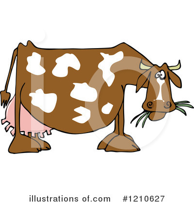 Royalty-Free (RF) Cow Clipart Illustration by djart - Stock Sample #1210627