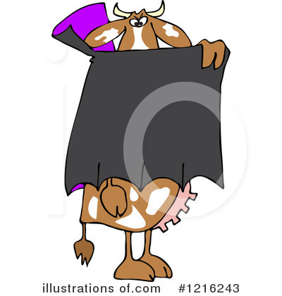 Royalty-Free (RF) Cow Clipart Illustration by djart - Stock Sample #1216243