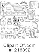 Cow Clipart #1216392 by visekart