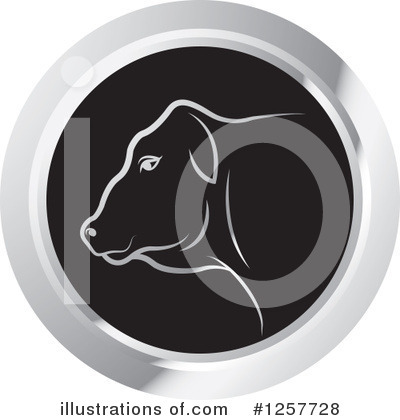 Royalty-Free (RF) Cow Clipart Illustration by Lal Perera - Stock Sample #1257728