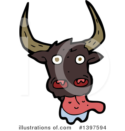 Royalty-Free (RF) Cow Clipart Illustration by lineartestpilot - Stock Sample #1397594