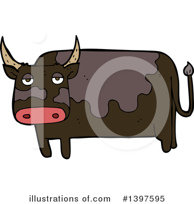 Royalty-Free (RF) Cow Clipart Illustration by lineartestpilot - Stock Sample #1397595