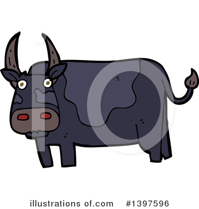 Royalty-Free (RF) Cow Clipart Illustration by lineartestpilot - Stock Sample #1397596