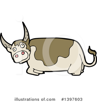 Royalty-Free (RF) Cow Clipart Illustration by lineartestpilot - Stock Sample #1397603