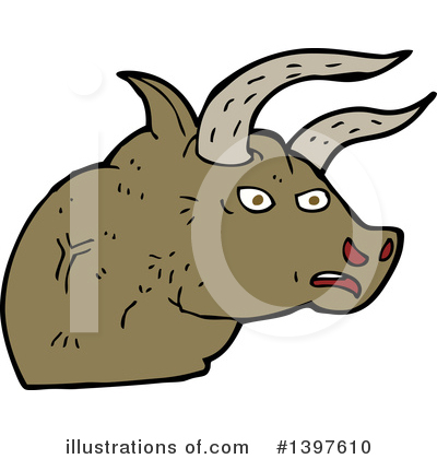 Royalty-Free (RF) Cow Clipart Illustration by lineartestpilot - Stock Sample #1397610