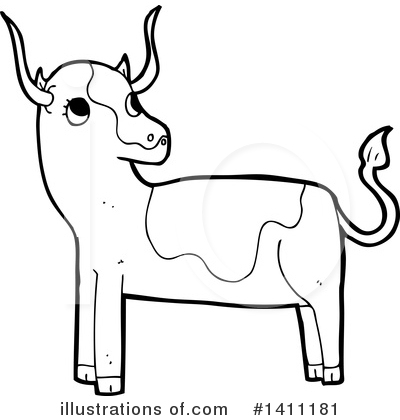 Cow Clipart #1411181 by lineartestpilot
