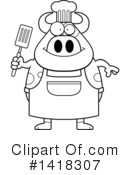 Cow Clipart #1418307 by Cory Thoman
