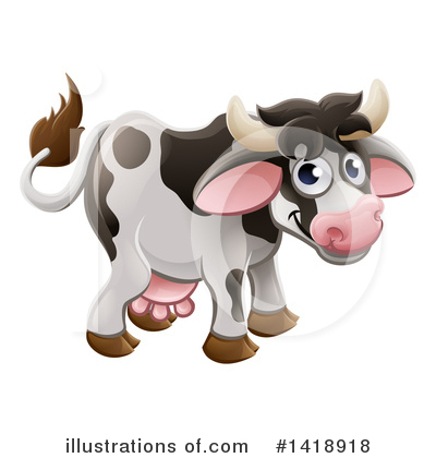 Cow Clipart #1418918 by AtStockIllustration