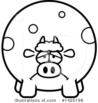 Royalty-Free (RF) Cow Clipart Illustration by Cory Thoman - Stock Sample #1420186