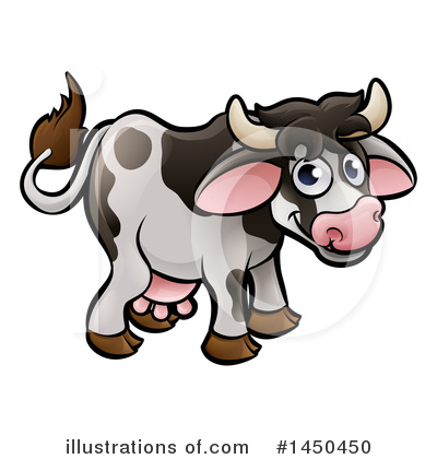 Royalty-Free (RF) Cow Clipart Illustration by AtStockIllustration - Stock Sample #1450450
