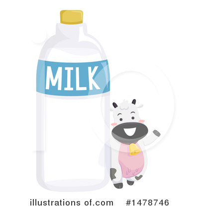 Royalty-Free (RF) Cow Clipart Illustration by BNP Design Studio - Stock Sample #1478746