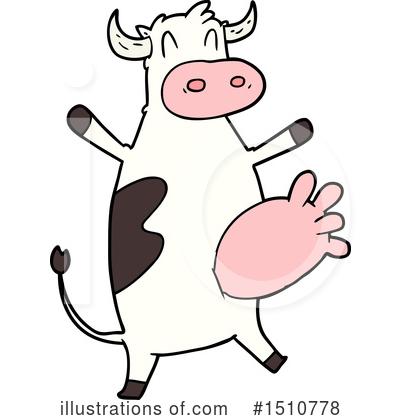 Royalty-Free (RF) Cow Clipart Illustration by lineartestpilot - Stock Sample #1510778