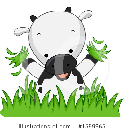 Royalty-Free (RF) Cow Clipart Illustration by BNP Design Studio - Stock Sample #1599965