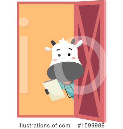 Royalty-Free (RF) Cow Clipart Illustration by BNP Design Studio - Stock Sample #1599986