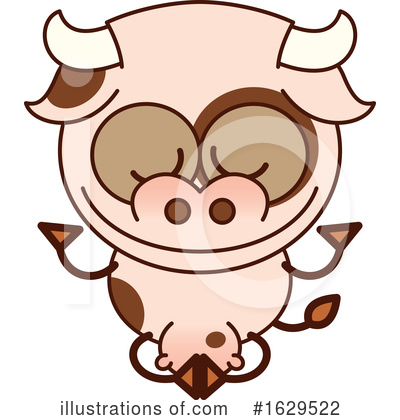Royalty-Free (RF) Cow Clipart Illustration by Zooco - Stock Sample #1629522