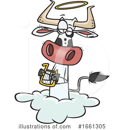 Cow Clipart #1661305 by toonaday