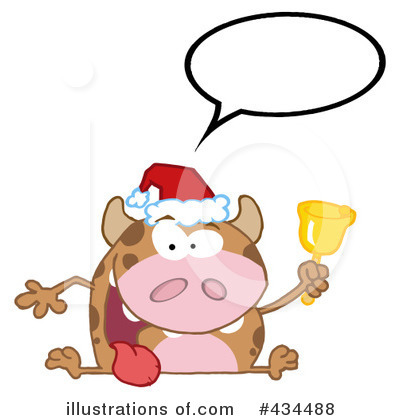 Royalty-Free (RF) Cow Clipart Illustration by Hit Toon - Stock Sample #434488