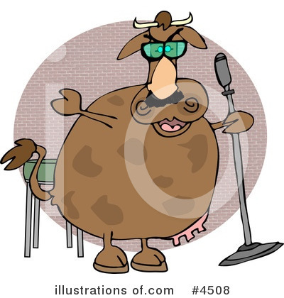 Royalty-Free (RF) Cow Clipart Illustration by djart - Stock Sample #4508