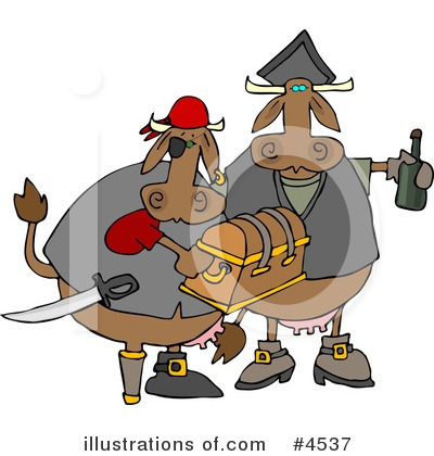 Royalty-Free (RF) Cow Clipart Illustration by djart - Stock Sample #4537