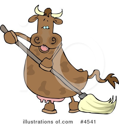 Royalty-Free (RF) Cow Clipart Illustration by djart - Stock Sample #4541