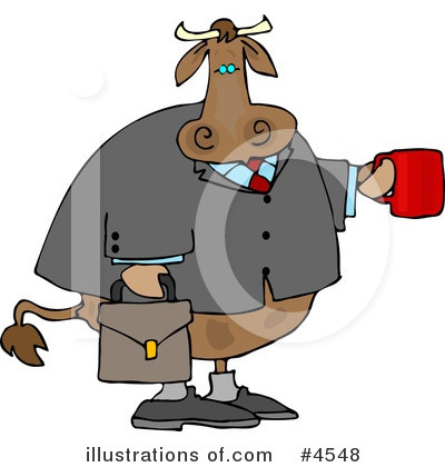 Royalty-Free (RF) Cow Clipart Illustration by djart - Stock Sample #4548