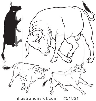 Royalty-Free (RF) Cow Clipart Illustration by dero - Stock Sample #51821